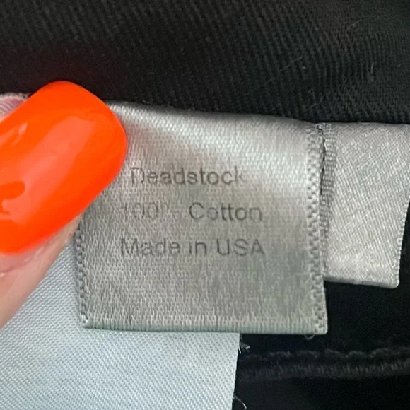 Reformation SAMPLE Julia High Cigarette Jeans Black Destroyed with Knee Patch - Picture 10 of 13